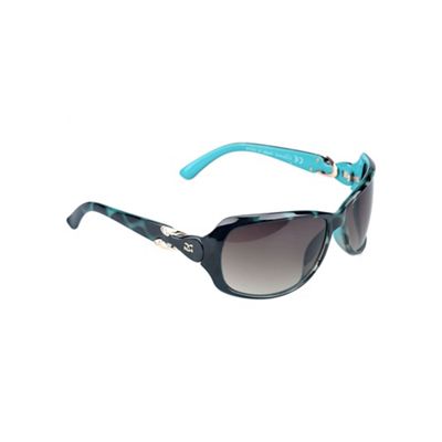 Turquoise large sunglasses with gem